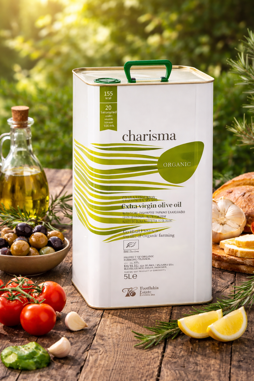 Ulei de masline extra virgin, Charisma ORGANIC 5 litri - imagine 2