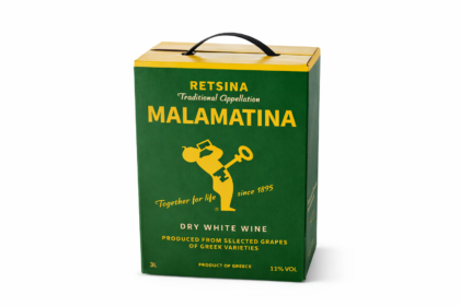 Vin alb, Retsina Malamatina Bag-in-box 3L