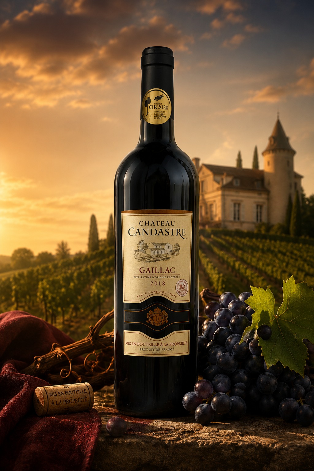 Vin rosu, Château Candastre Gaillac 2018 - imagine 2