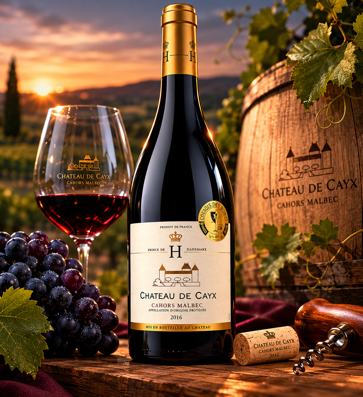 Vin rosu, Château de Cayx Cahors Malbec 2016 - imagine 2